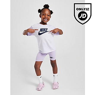 Nike Girls' Colour Block T-Shirt/Shorts Set Children
