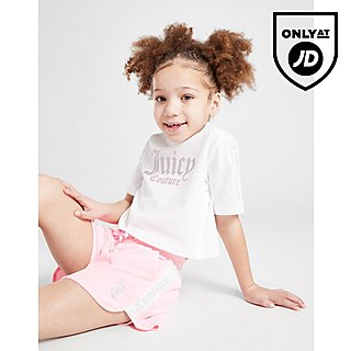 JUICY COUTURE Girls' Tape T-Shirt/Shorts Set Children