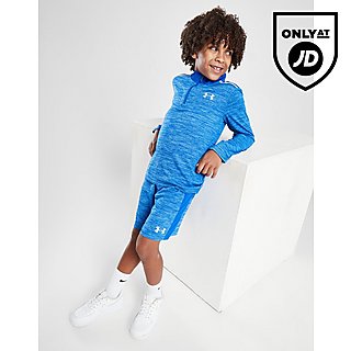 Under Armour Woven Panel 1/4 Zip/Shorts Set Children