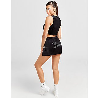 JUICY COUTURE Diamante Velour Mini Skirt