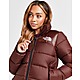 Brown The North Face Logo Padded Jacket