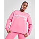 Pink New Balance Logo Crew Sweatshirt