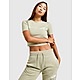 Green The North Face Outline Logo Slim Crop T-Shirt