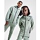Green/Black/Black Nike Tech Fleece Full Zip Hoodie Junior