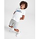 White Nike Fade Logo T-Shirt/Shorts Set Children