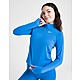 Blue/Blue/White Nike Girls' Fitness Long Sleeve 1/2 Zip Top Junior
