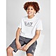 White Emporio Armani EA7 T-Shirt/Shorts Set Junior