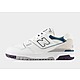 White New Balance 550 Bungee Lace with Top Strap Children