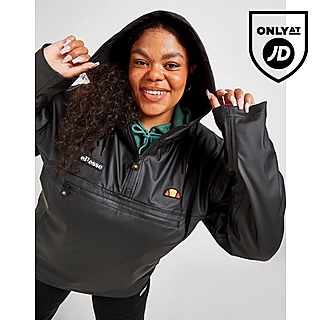 Ellesse Lightweight 1/4 Zip Plus Size Rain Jacket