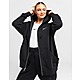 Black/Grey Nike Phoenix Fleece Oversized Full Zip Hoodie