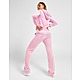 Pink JUICY COUTURE Diamante Velour Track Pants