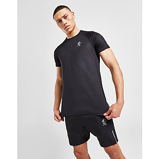 Gym King Embossed T-Shirt/Shorts Set