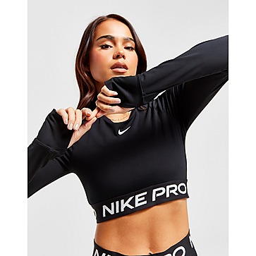 Nike Training Pro Long Sleeve Crop Top