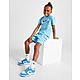 Blue Nike Double Swoosh T-Shirt/Shorts Set Children