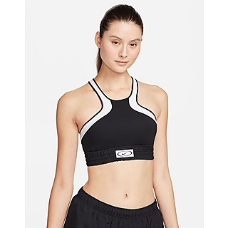 Nike High Neck Medium-Support Lightly Lined Color-Block Sports Bra