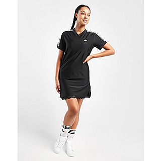 adidas Originals Lace Trim T-Shirt Dress Women's