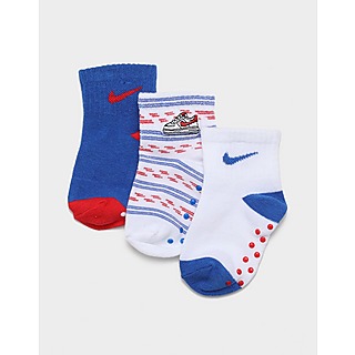 Nike AF1 Stripe Gripper Socks (3 Pack) Infant