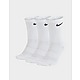 White/Black Nike 3-Pack Cushioned Crew Socks