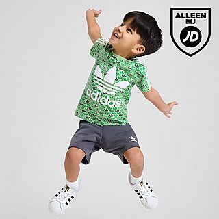 adidas Originals Mono All Over Print T-Shirt/Shorts Set Infant