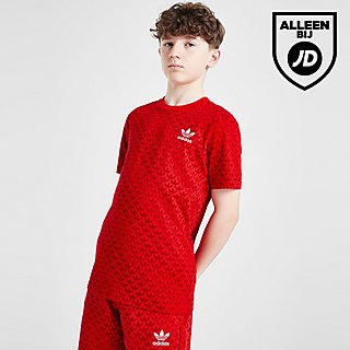 adidas Originals Trefoil Mono All Over Print T-Shirt Junior