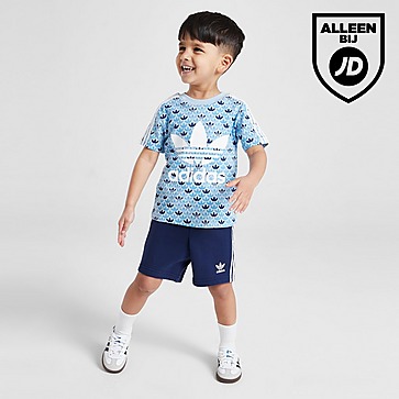 adidas Originals Mono All Over Print T-Shirt/Shorts Set Infant