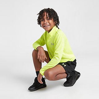 Under Armour 1/4 Zip Long Sleeve Top/Shorts Set Children