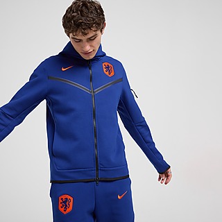 Nike voetbalhoodie met rits over de hele lengte voor heren Nederland Tech Fleece Windrunner
