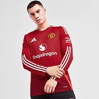 adidas Manchester United 24/25 Long Sleeve Home Shirt Jnr