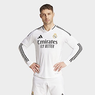 adidas Real Madrid 24/25 Authentiek Thuisshirt met Lange Mouwen