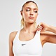 Wit Nike Nike Swoosh Sport-bh met medium ondersteuning en pad uit één stuk