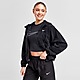 Zwart Nike Nike Therma-FIT One oversized fleecehoodie met rits over de hele lengte voor dames