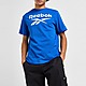 Blauw Reebok Large Logo T-Shirt