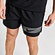 Zwart/Zwart/Zwart Nike Dri-FIT hardloopshorts met binnenbroek voor heren (13 cm) Challenger Flash