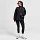 Zwart Nike Oversized damestop van fleece met korte rits voor dames Sportswear