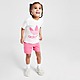 Roze adidas Originals Girls' Trefoil T-Shirt/Shorts Set Infant