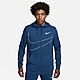 Blauw Nike Fitnesshoodie van fleece met rits over de hele lengte voor heren Dri-FIT