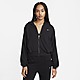 Zwart Nike Ruimvallende hoodie van sweatstof met rits voor dames Sportswear Chill Terry