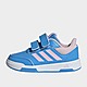 Blauw/Roze/Wit adidas Tensaur Schoenen met Klittenband