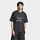 Zwart adidas Adicolor Outline Trefoil T-shirt