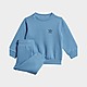 Blauw adidas Sweater Set Kids