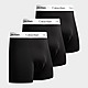 Zwart Calvin Klein Underwear Verpakking met 3 boksershorts