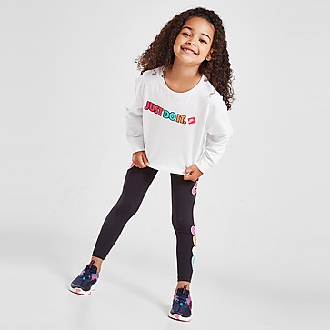 Nike Girls' Sticker Crew Neck Sweatshirt Children