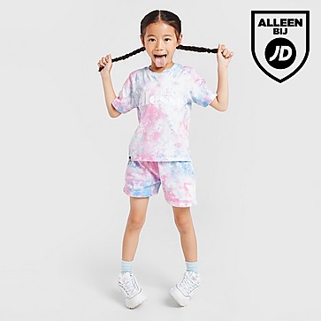 Ellesse Girls' Azela Tie Dye T-Shirt/Shorts Set Children