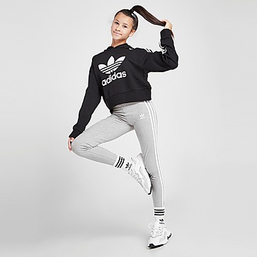 adidas Originals Girls' 3-Stripes Trefoil Leggings Junior