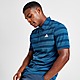 Blauw adidas Golf Striped Polo Shirt