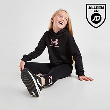 Under Armour Girls' Glossy Logo Hoodie/Leggings Set Children