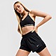 Zwart Nike 2-in-1-shorts met halfhoge taille voor dames (8 cm) Dri-FIT One