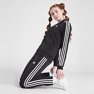 adidas Girls' Essential 3-Stripes Tracksuit Junior