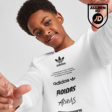 adidas Originals Sticker Crew Sweatshirt Junior