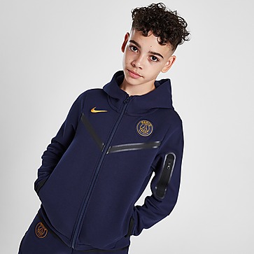 Nike Paris Saint-Germain Tech Fleece Nike hoodie met rits over de hele lengte voor jongens